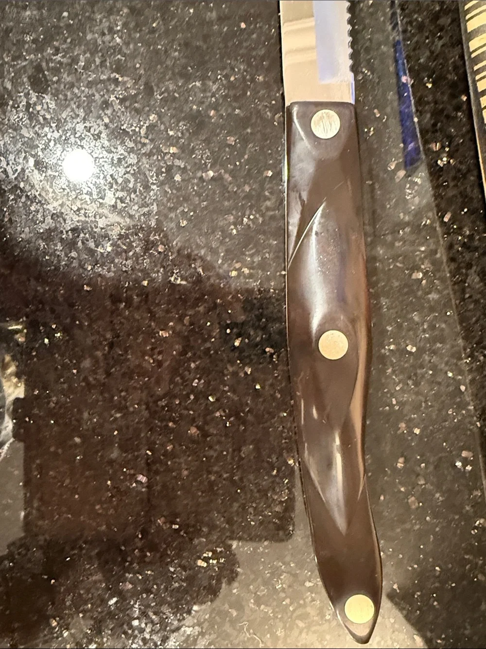 Cutco Serrated Knife with Dark Brown Handle 1729kj